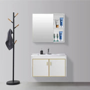 Fürdőszoba bútorkészlet, fehér, PVC, T356/80