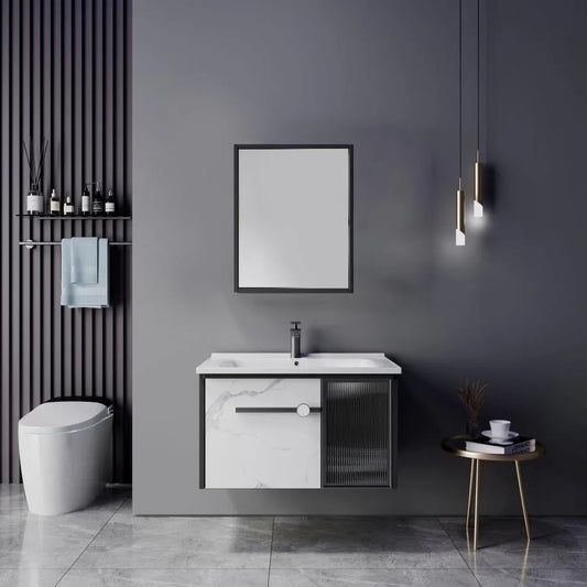 Fürdőszoba bútorkészlet 60x47cm 3 fehér fehér darab