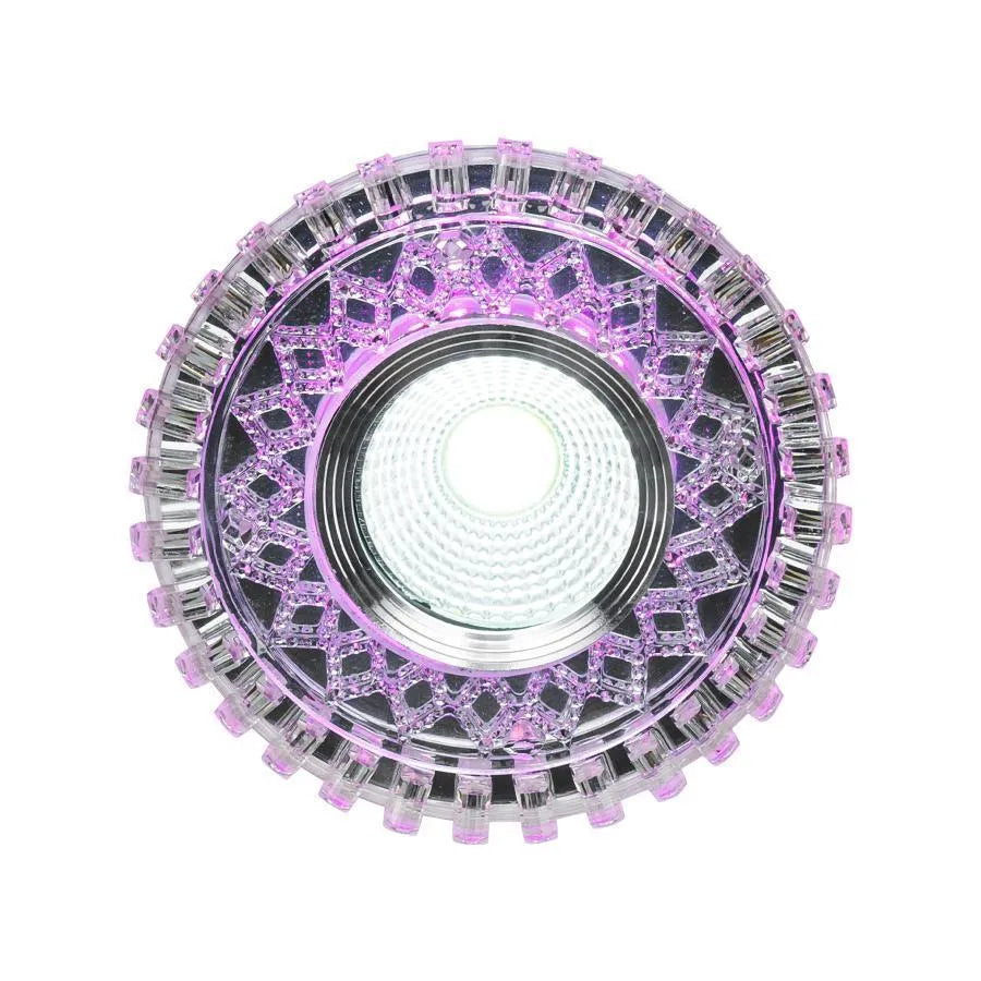 LED -folt, 5W, kerek, 6000K, lila fény