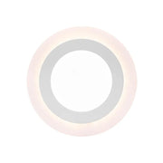 Kerek LED -es folt, 9W, 3000K/6500K, három funkció, fehér, fehér