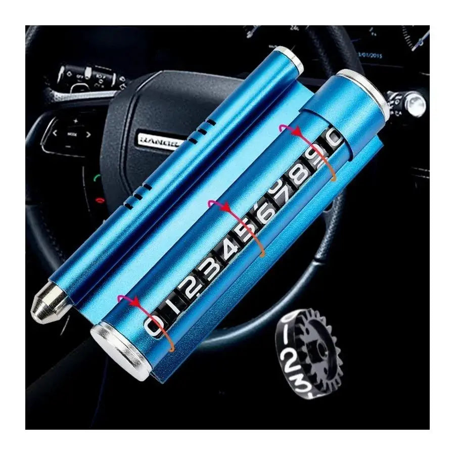 Autó támogatás a telefonszám megjelenítéséhez, kék