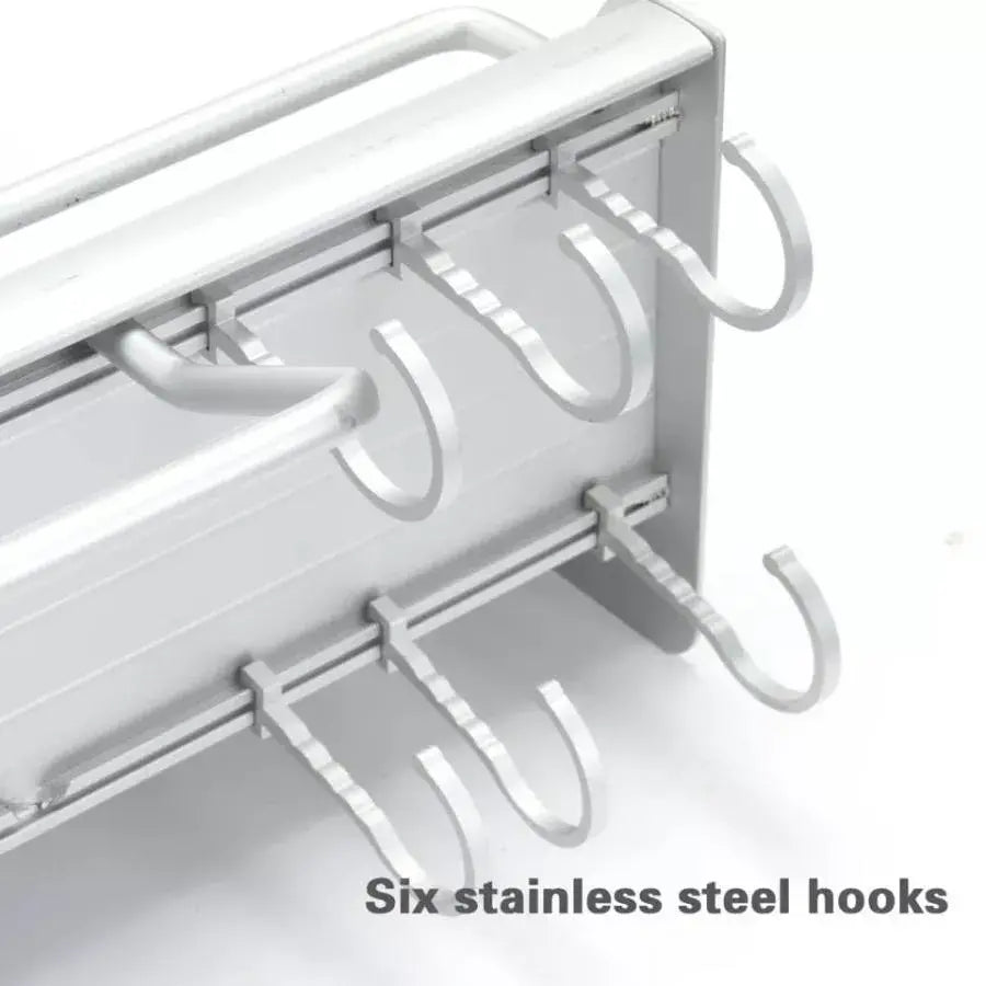 Fémes támogatás konyhai edényekhez, szatén, fém