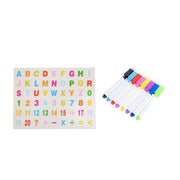 Montessori multufctionális oktatási mágneses asztal szerelmekkel, 8 carioci, fa és műanyag