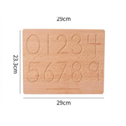 Kettős oktatási asztal geometriai számokkal és formákkal, 2 darab, fa