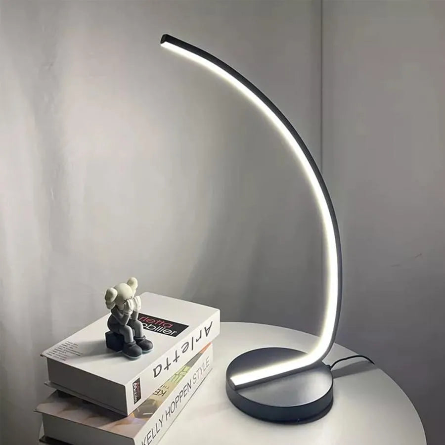 Nemesis LED lámpa, 10W, hideg/forró/semleges fény, fém és akril, fekete