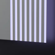 Téglalap alakú LED -tükör, 80x60 cm, végtelen keret alapvető érintés
