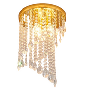 Crystal Ottavio csillár, 25 cm átmérőjű, 2*E14, fém, arany