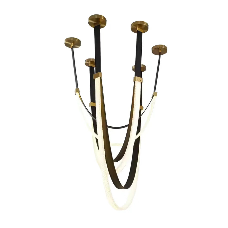 Modern csillár, LED, Largo terület, 43W, meleg, fekete fény