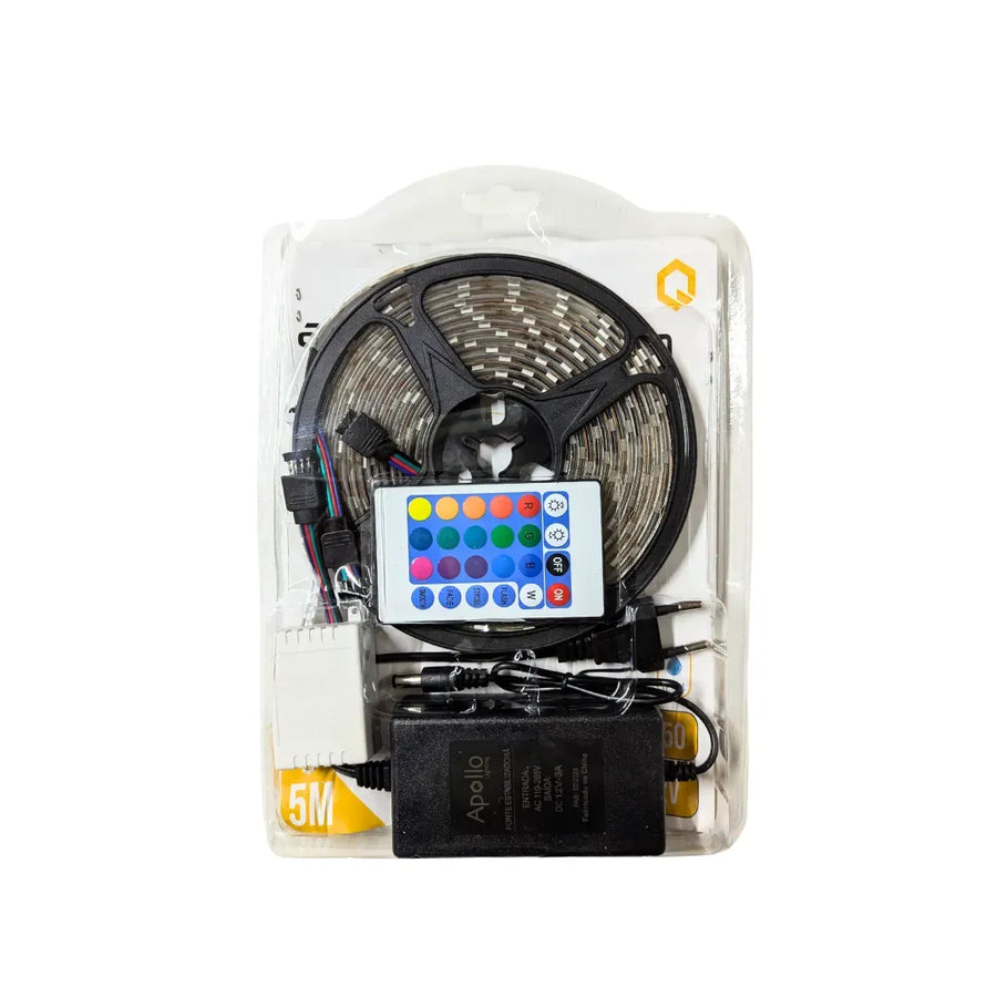 LED Band Kit 5050 5M távirányítóval, RGB, 10W/M, 5M, IP44