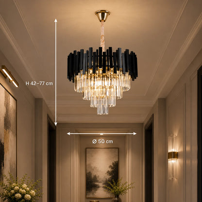 Candelabru Cristal BLOIS Eleganza 8xE14, Diametru 50cm, Negru, Inaltime Reglabila - 01_CC110:500BK.png