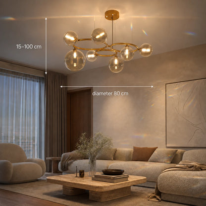 VENERE Luce csillár, 3 kör, 7xG9, arany, fém, állítható magasságú - 01_LC811-7.png