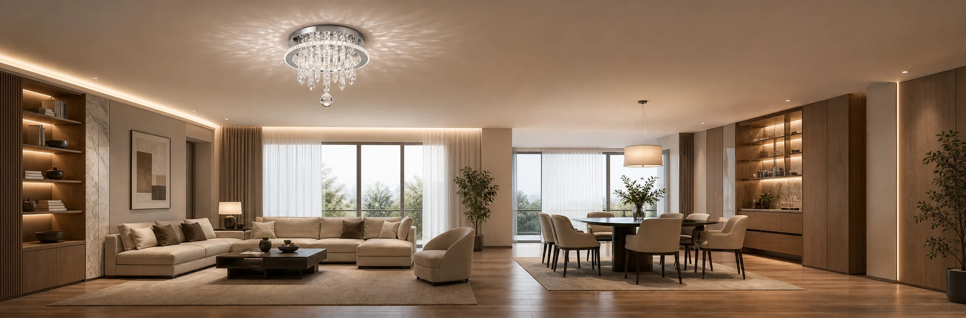 Candelabru LED Alberico Rotund, 17W, Lumina Rece/Calda/Neutra, Cristal, Crom Lucios - 01_LL010.png
