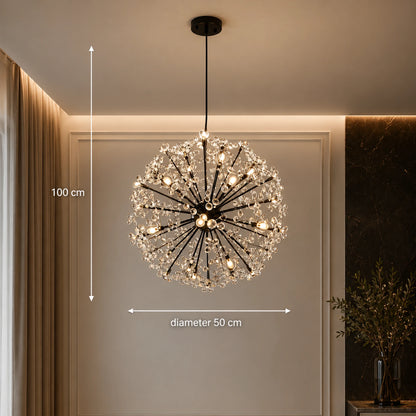 PETERHOF kristálycsillár Elegance, Ø50cm, 18x G4, átmérő 49cm, fekete - 02_CC167-400BK.png
