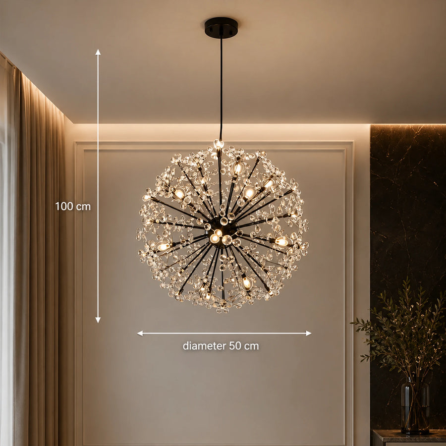 PETERHOF kristálycsillár Elegance, Ø50cm, 18x G4, átmérő 49cm, fekete - 02_CC167-400BK.png