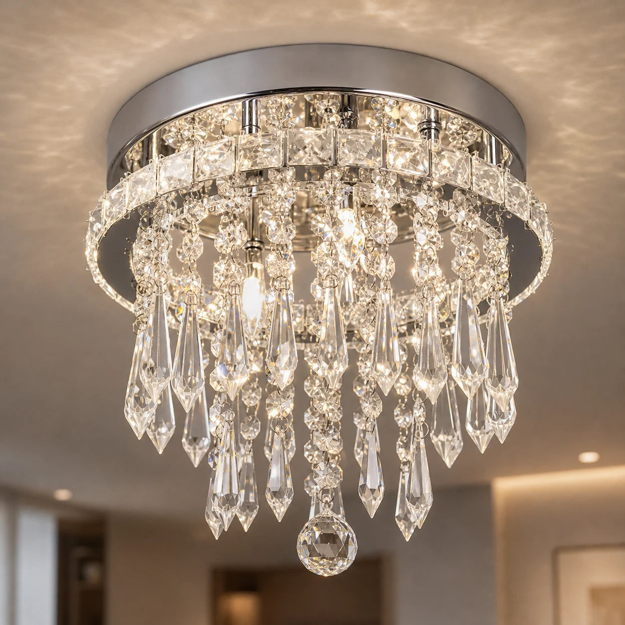 Candelabru LED Alberico Rotund, 17W, Lumina Rece/Calda/Neutra, Cristal, Crom Lucios - 02_LL010.png