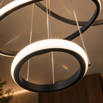 LED függő csillár RICCI 81W, 3 kör, hideg/meleg/semleges fény, fekete, állítható magasságú - 04_LL104-3BK.png
