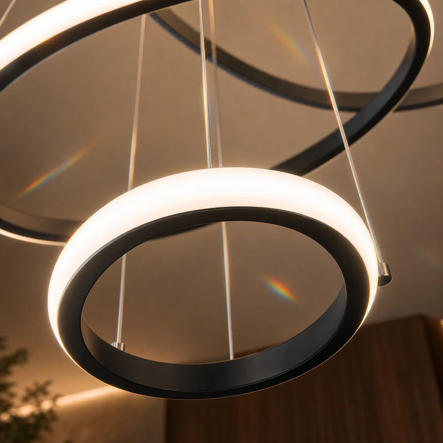 LED függő csillár RICCI 81W, 3 kör, hideg/meleg/semleges fény, fekete, állítható magasságú - 04_LL104-3BK.png