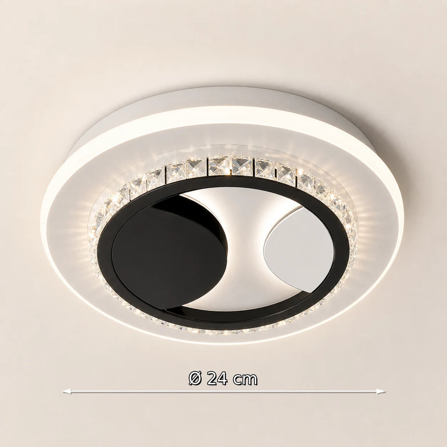 Lustra LED cu cristal ARIELLA 39W, Rotunda, Lumina Rece/Calda/Neutra, Negru - 04_LL602BK.png