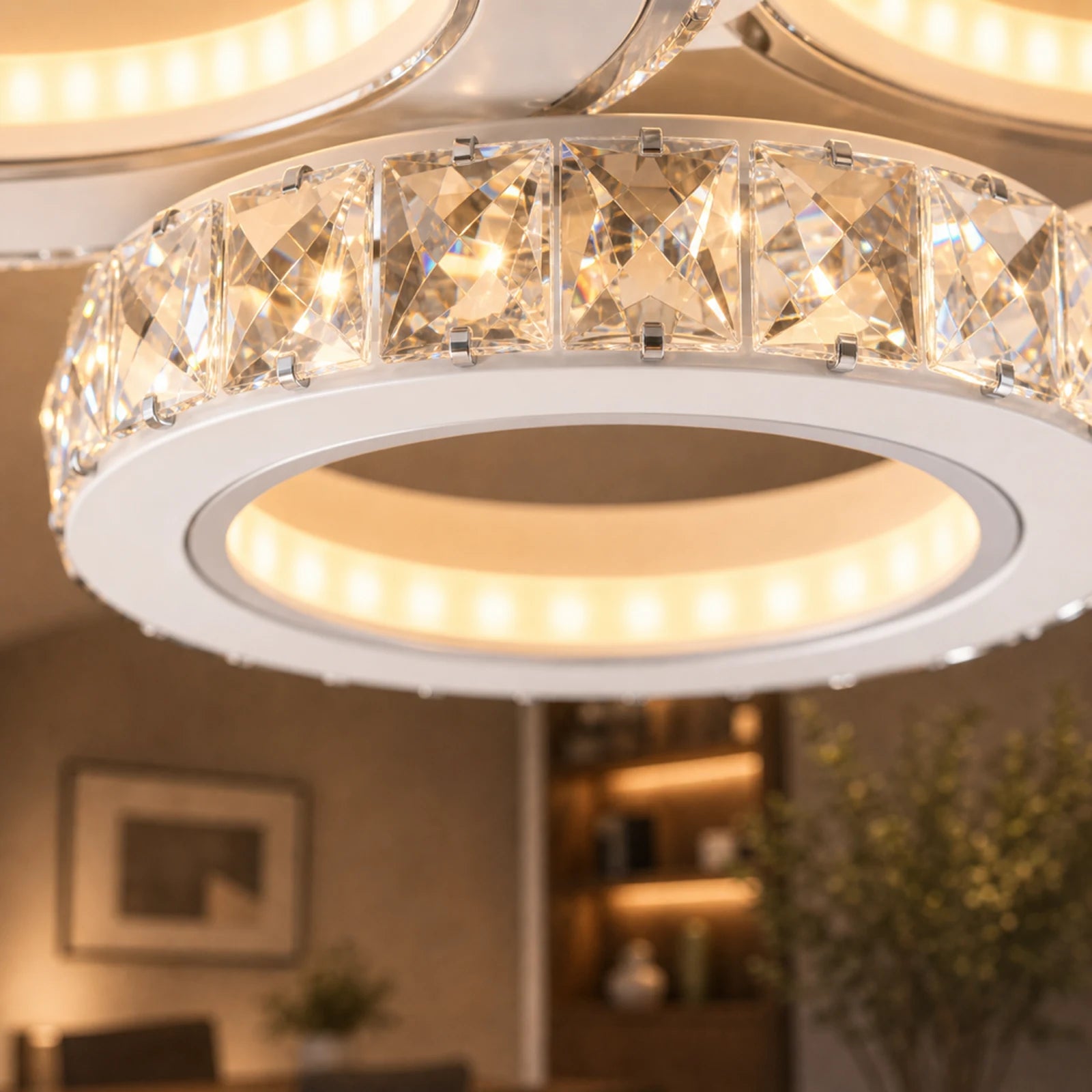 LED csillár távirányítóval és kristály NOVA ROTONDA RGB 82W, 4 kör, hideg/meleg/semleges fény, szabályozható, fehér - 04_LT073-4WH.png