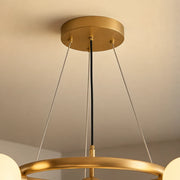 LOFT kamrás csillár, 5x G9, fehérarany, fém, állítható magasságú, modern - 05_LC802-5GD.png