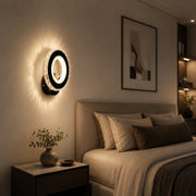 NOVA Rotonda LED fali lámpa, 16W, fekete és rozsdamentes acél, meleg/hideg/semleges fény - 06_AL073-1BK.png