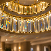 LED csillár távirányítóval és kristály VERTUS 31W, 50cm, Kör, Hideg/Meleg/Semleges fény, Szabályozható, Arany - 06_LLC150-500GD.png