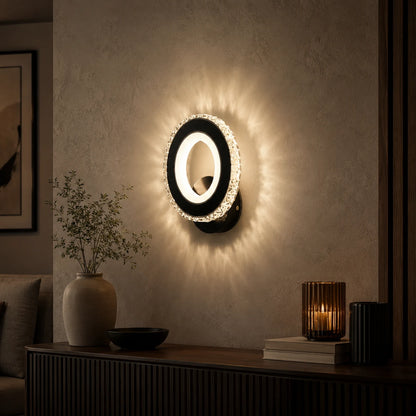 NOVA Rotonda LED fali lámpa, 16W, fekete és rozsdamentes acél, meleg/hideg/semleges fény - 09_AL073-1BK.png