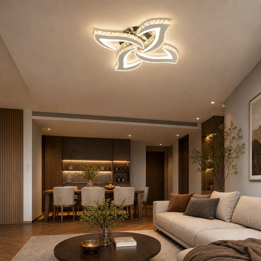 Lustra LED Alejandro cu Telecomanda, 71W, 4 Flori, Lumina Dimabila Rece/Calda/Neutra, Crom - 09_LT071-4CH.png