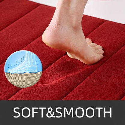 3 db-os fürdőszőnyeg készlet, 50x40 cm, kék, csúszásmentes