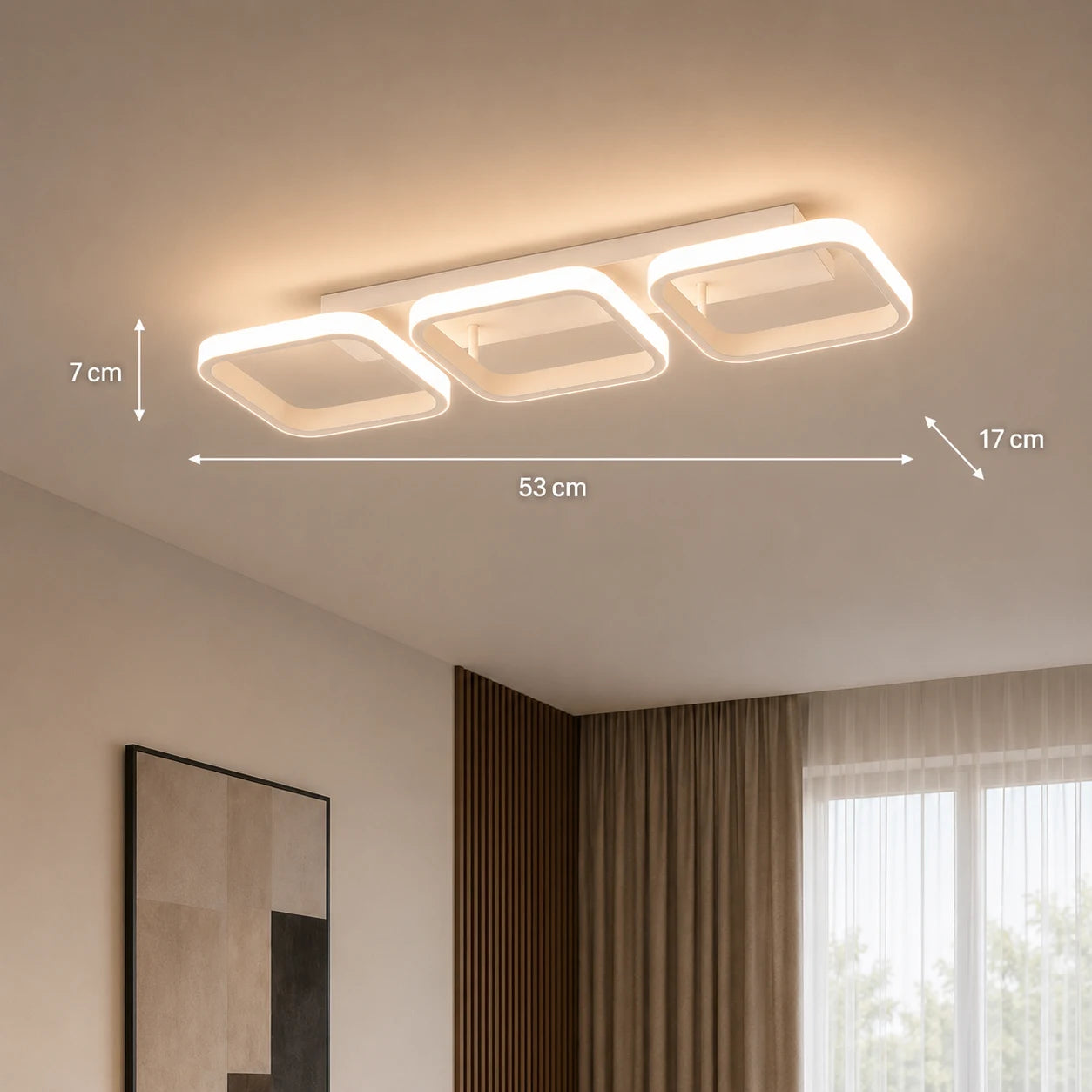 LED csillár VERTEX 34W, 3 négyzet, lineáris, hideg/meleg/semleges fény, fehér - 11_LL770-3WH.png