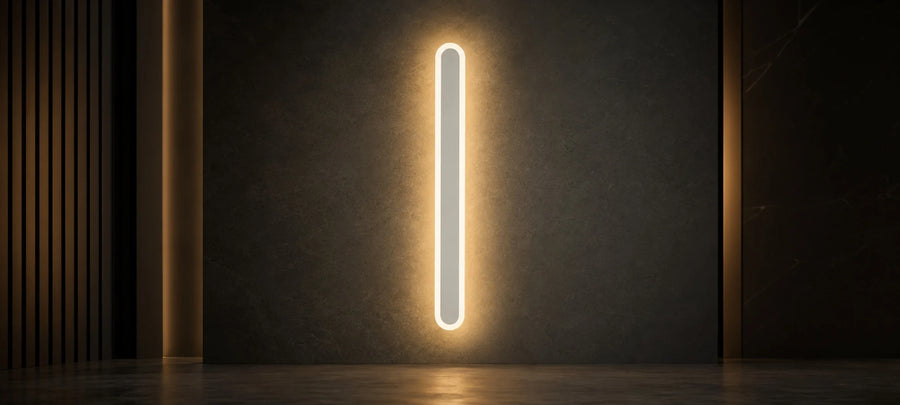 SUHA kültéri LED fali lámpa, hossz 60cm, 8W, IP65, fém, lineáris, fehér - 2000x900_AX201-600WH.jpg