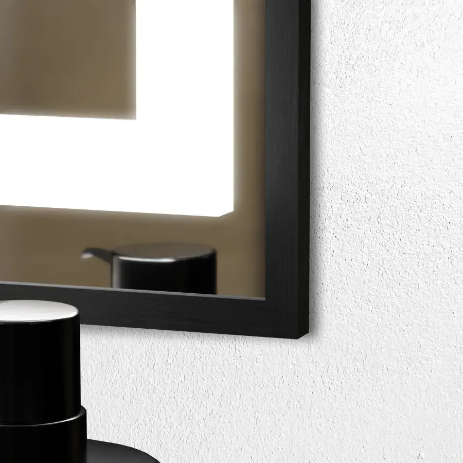 Mirror LED téglalap alakú 60x80cm Verite Majeste Noir Motion Glow Marcello óra leolvasztás és Dimable Hőmérő