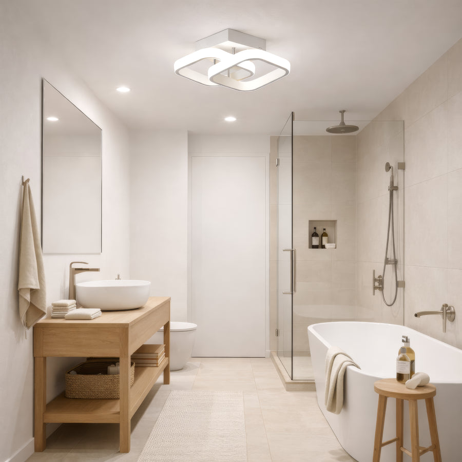 VERTEX Mátrix LED csillár, átlapoló gyémántok, fém keretek, 11 W, 2 gyémánt, hideg/meleg/semleges fény 3000K/4000K/6000K, fehér