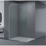 Paravan duș Walk-In 90x195 cm, sticlă securizată 8 mm, satin, profil metalic rezistent