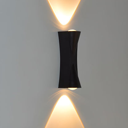 Fantasis A külső és a belső LED, 2 forrás x 1w, ip65, fém, fekete, 3000 ezer