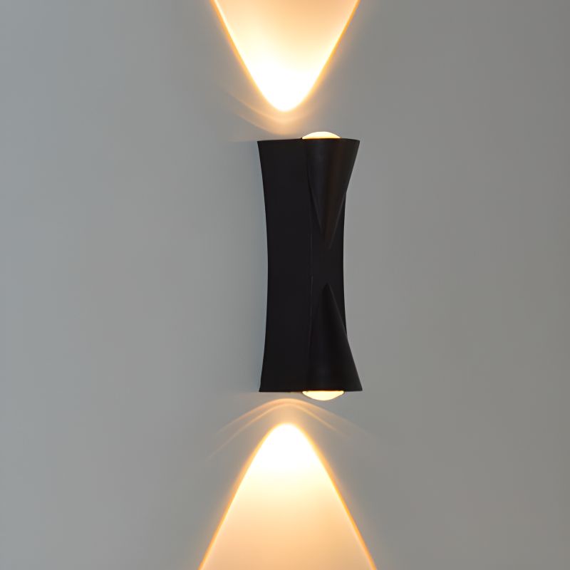 Fantasis A külső és a belső LED, 2 forrás x 1w, ip65, fém, fekete, 3000 ezer