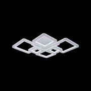 LED -csillár távirányítóval és Quadris RGB 170W, 6 négyzet, hideg/forró/semleges fény, fehér, fehér