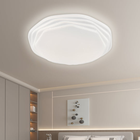 LED mennyezeti lámpa 23 cm, 22W, 3000K / 4000K / 6000K, fehér, fém és akril LED mennyezeti lámpák Alapértelmezett cím Alessandro Design