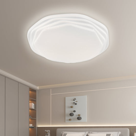 LED mennyezeti lámpa 23 cm, 22W, 3000K / 4000K / 6000K, fehér, fém és akril LED mennyezeti lámpák Alapértelmezett cím Alessandro Design