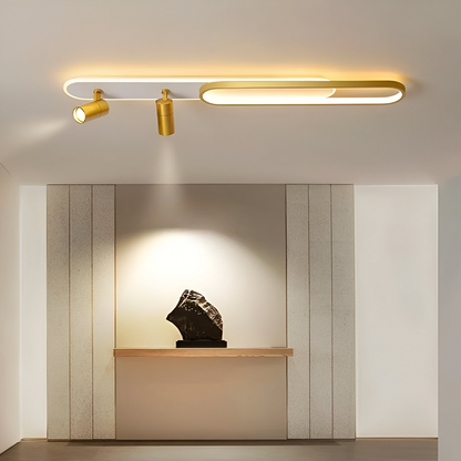 LED -csillár Fisso Camilla állítható kivetítővel, 69W, hideg/forró/semleges fény, fényes arany