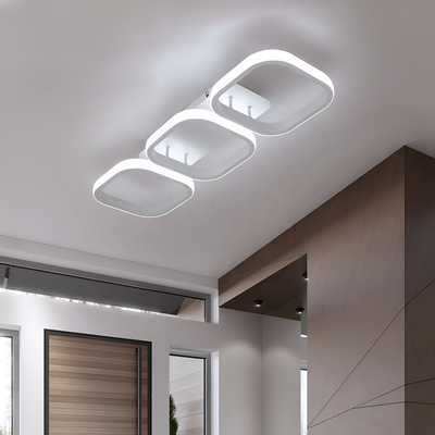 LED LED Vertex 18W, 3 négyzet, lineáris, hideg/forró/semleges fény, fehér