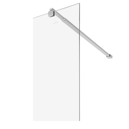 Paravan duș Walk-In 90x195 cm, sticlă securizată 8 mm, transparentă, profil metalic rezistent
