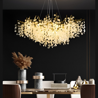 Crystal Chandelier Waltz szerenád, 9xg9, arany, 80 cm, állítható magasság