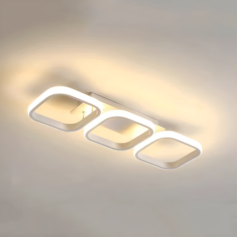 LED LED Vertex 18W, 3 négyzet, lineáris, hideg/forró/semleges fény, fehér