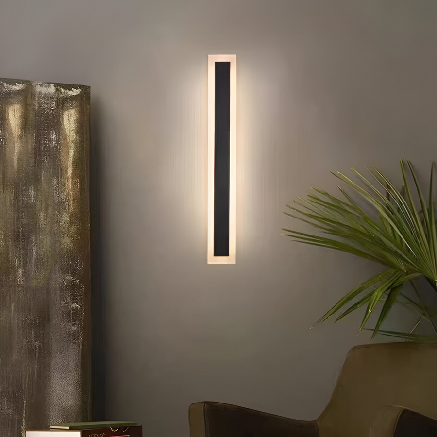 Vigyen fel mack külső LED -t, 30 cm, 4W, IP65, fém, lineáris, fekete