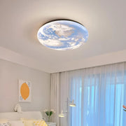LED LED Föld 32W, 35 cm átmérőjű, hideg/forró/semleges fény, kék