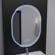 Ovális LED -tükör, 60x80cm, Velara Touch, Szabadságrendszer, Dimable