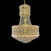 Crystal Chandelier fiamma, 6x E14, 45 cm átmérőjű, arany