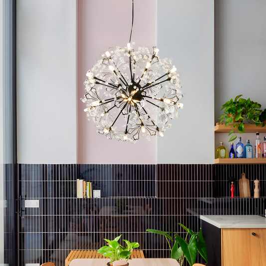 Crystal Chandelier Peterhof Eleganza, 18x G4, 49 cm átmérőjű, 18xg4, fekete