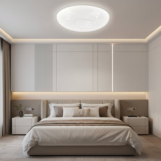 LED mennyezeti lámpa 35 cm, 31W, 3000K / 4000K / 6000K, fehér, fém és akril LED mennyezeti lámpák Alapértelmezett cím Alessandro Design
